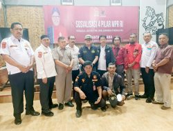 Pokdar Kamtibmas Bhayangkara Cikupa Hadiri Sosialisasi Empat Pilar Di Kediaman Ananta Wahana Anggota DPR RI Dapil Banten