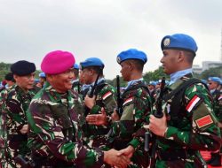 Wadan Kormar Hadiri Upacara Penyambutan Satgas TNI Konga Dan Milstaff Seceasct UNIFIL TA 2023