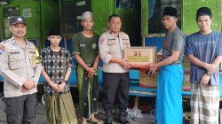 Polsek Panongan Polresta Tangerang Laksanakan Penyaluran Paket Bantuan Sosial Dari Kapolda Banten