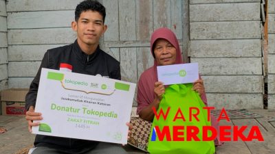 Tokopedia dan IZI Riau salurkan 125 paket Zakat Fitrah di 5 Kabupaten Provinsi Riau