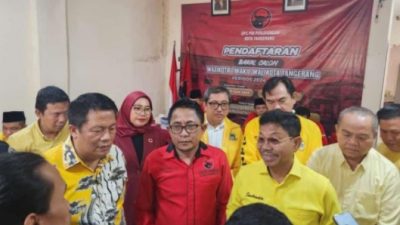 H. Sachrudin Sambangi Kantor DPC PDI Perjuangan, Mendaftar Sebagai Calon Walikota Tangerang Periode 2024-2029