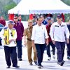 Tiba di Kampar Riau, Presiden RI Joko Widodo Resmikan Ruas Tol Bangkinang-XIII Koto Kampar.