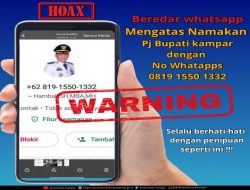 Waspada! Akun WA Palsu Pj Bupati Kampar Hambali Kembali Beredar