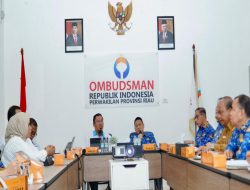 Terkait Penilaian Kepatuhan Penyelenggaraan Pelayanan Publik, Pemkab Kampar Lakukan Koordinasi Dengan Perwakilan Ombudsman RI Provinsi Riau.