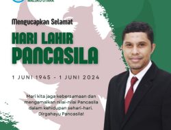 Civitas akademika Universitas Nahdlatul Ulama Maluku Utara mengucapkan selamat hari lahir Pancasila 1 Juni 2024
