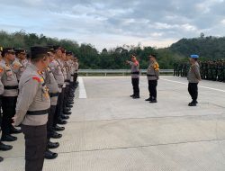Kapolres Kampar Pimpin Langsung Pengamanan Kunjungan Kerja Presiden RI, Resmikan Jalan Tol XIII Koto Kampar – Pekanbaru