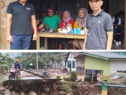 Desa Sukajaya Marga Punduh Diterjang Banjir,  Hanyutkan Rumah dan Putuskan Jembatan