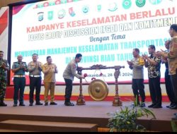 Ditlantas Polda Riau gelar Kampanye keselamatan dan FGD bersama pengusaha angkutan Umum.