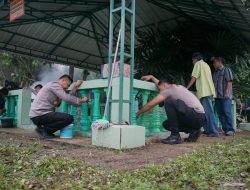 Dengan Upaya Cooling Sistim, Polres OKI Gelar Bhakti Sosial Di Makam Puyang Raden Puting Batin