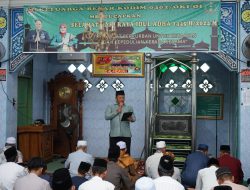 Kodim 0402/OKI, Laksanakan Sholat Idul Adha Mengandung Makna dan Hikmah Keihlasan, Di Mesjid Al Hidayah Makodim Kel Paku