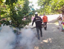 Cegah Demam Berdarah, Polres Gresik Gelar Fogging Serentak