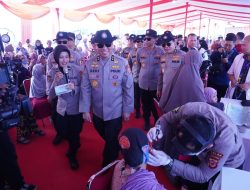 SSDM Polri Gelar Bakti Sosial Dalam Rangka Hari Bhayangkara ke-78 di Lahan Pusat Pembinaan SDM UNGGUL Polri