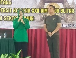 Bersama Persit KCK Cabang XXII, Kodim 0808 Laksanakan Pertemuan dan Olahraga Bersama