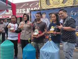 Kemeriahan Lomba Burung Berkicau HUT Bhayangkara ke-78 Polres Magelang Kota