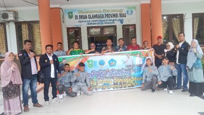 Lepas Atlet SKO Riau Kejurnas Dayung Ke Mamuju, Aslim S.pd.M.M Berharap Atlet SKO Riau Mampu Bersaing