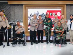 Bhakti Kesehatan Hari Bhayangkara, Polda Sumsel Peduli Personel TNI-Polri Penyandang Disabilitas