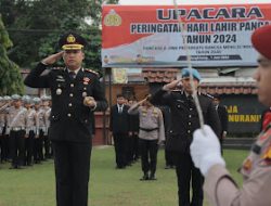 Polres Kampar Gelar Upacara Bendera memperingati Hari Lahir Pancasila