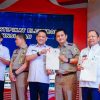 Bersama Pj Gubernur Riau, Pj Bupati Kampar Luanching Pelayanan Sertipikat Tanah Elektronik. 