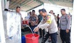 Hari Bhayangkara ke – 78 Polres Blitar Kota Bangun Sumur Bor di Dua Kecamatan Atasi Kekeringan