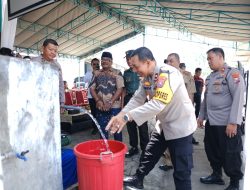 Hari Bhayangkara ke – 78 Polres Blitar Kota Bangun Sumur Bor di Dua Kecamatan Atasi Kekeringan