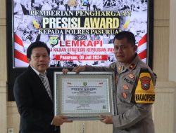 Polres Pasuruan Terima Penghargaan Presisi Award dari Lemkapi