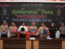 Polres Kediri Kota Berhasil Amankan 3 Tersangka Pengeroyokan Pasutri yang Viral di Medsos