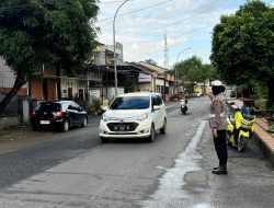 Penguatan Kamseltibcar Lantas, Personel Satlantas Polres Bone Gatur Lalulintas Pagi