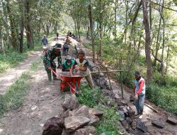 Pembangunan Infrastruktur Desa Gunung Hidupkan Budaya Gotong Royong