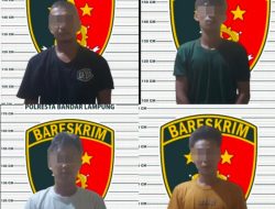 Polisi Tangkap 4 Pelaku Judi Domino di Rumah Kontrakan di Bandar Lampung