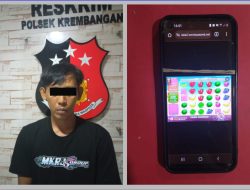 Polsek Krembangan Mengamankan Pelaku Judi Online di Gedung GSN Jamrud Surabaya.