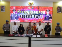 Polres Batu Amankan Sejoli Usai Kuburkan Janin Hasil Aborsi di Malang.