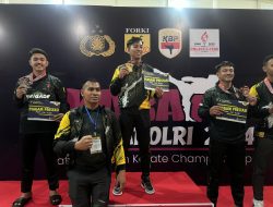 Bripda Dito, Personel Polres Pelabuhan Tanjung Perak Raih Juara I Lomba Karate Piala Kapolri Cup – 2024