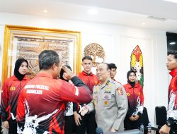 Lepas Kontingen Taekwondo Polri ke Malaysia dan Thailand, As SDM Kapolri Motivasi Atlet Dengan Beasiswa Pendidikan