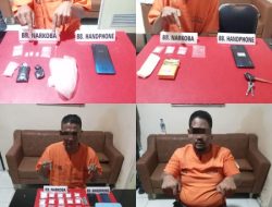 Empat Pelaku Narkoba Sabu dan Pil Ekstasi di Kampar Diringkus Sat Narkoba Polres Kampar