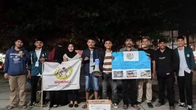 Aksi Penggalangan Dana Oleh Ikatan Pemuda Pelajar Mahasiswa Maluku Utara, Palu Sulawesi Tengah untuk Korban Bencana Banjir Bandang di Kelurahan Rua Kota Ternate