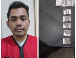 Satresnarkoba Polrestabes Surabaya Amakan Satu Pelaku Pengedar Narkotika Jenis Sabu Seberat 3,924 Gram