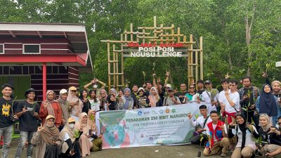 PPK Ormawa HMTP Unkhair Sukses Menyelenggarakan Penanaman Mangrove