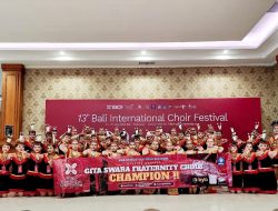 Bali International Choir Festival : Shiello Skolastika Siswa SMAK Frateran Surabaya, Tim Paduan Suara Gita Swara Fraternity choir 2024