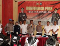 Polres Bangkalan Amankan 3 Tersangka Spesialis Curanmor yang Beraksi di 14 TKP