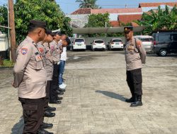 Tingkatkan Disiplin, Personil Polsek Mauk Polresta Tangerang Polda Banten Giat Apel Pagi