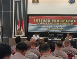 Siap Kawal Pilkada 2024 Polresta Banyuwangi Gelar Latpraops Mantap Praja Semeru