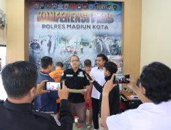 Polres Madiun Kota Amankan Dua Tersangka Pengedar Narkoba