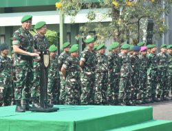 Dandim Surabaya Utara Hadiri Prosesi Lepas Sambut Pangdam V/Brawijaya