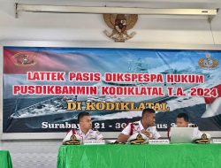 Law is Core Values of Ethics and Morality: Pasis Dikspespa Hukum Pusdikbanmin Gelar Latihan Peradilan Semu