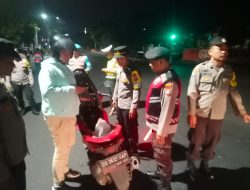 Polsek Wonocolo Polrestabes Surabaya laksanakan KRYD Antisipasi Balap liar dan Kejahatan Malam