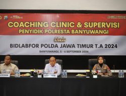 Tingkatkan Kualitas Pelayanan Polresta Banyuwangi Gelar Coaching Clinic