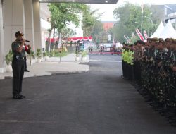 Check, Re-Check, Cross Check dan Final Check Kesiapan Anggota, Dandim Surabaya Utara Apelkan Anggota Satgas Pengamanan Obyek VVIP