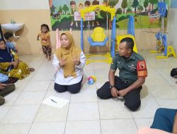 Babinsa Berikan Pendampingan Kelas Stunting Oleh Tenaga Kesehatan Puskesmas Sawah Pulo