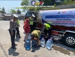 Satlantas Polres Kendal Gelar Bakti Sosial dalam Rangka HUT Bhayangkara Lalu Lintas ke-69