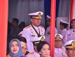 Berlayar Dengan KRI RJW-992, Dankodiklatal Ikuti Puncak Peringatan HUT Ke-79 TNI AL